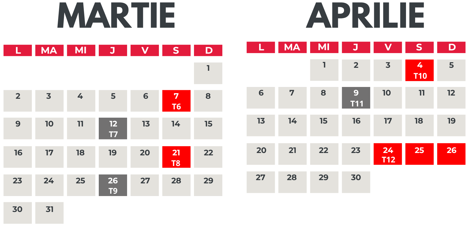 Calendar activități LCDC 2026 - tel2